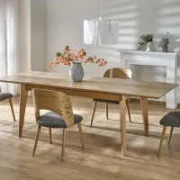Masă de bucătărie extensibilă AG Edmondo PAL/ Lemn natural photo 8