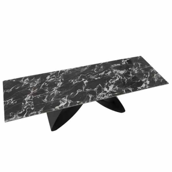 Masă de bucătărie extensibilă AG Hilario Piatră sinterizată/ Black photo 3