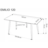 Masă de bucătărie fixă AG Emilio PAL/ Marmura White photo 4