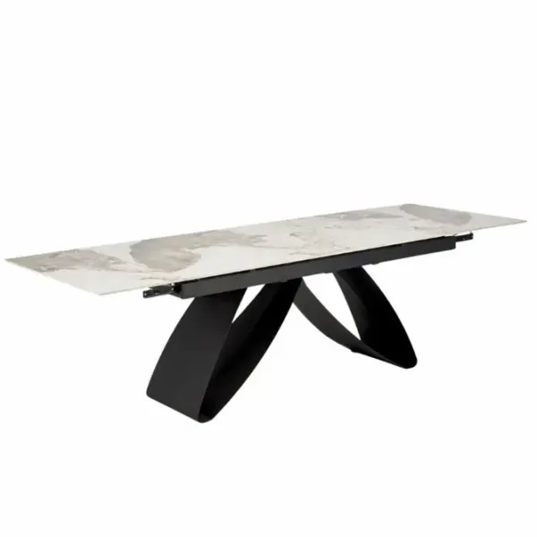 Masă de bucătărie extensibilă AG Hilario Compozit cu cuarț/ White photo 1