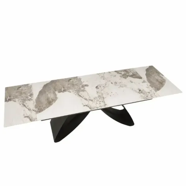 Masă de bucătărie extensibilă AG Hilario Compozit cu cuarț/ White photo 3