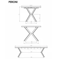 Masă de bucătărie extensibilă Halmar Peroni PAL melaminat/ Stejar hikora photo 6