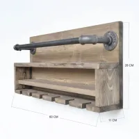 Raft Trendy Boruraf216 Lemn / Nuc photo 3