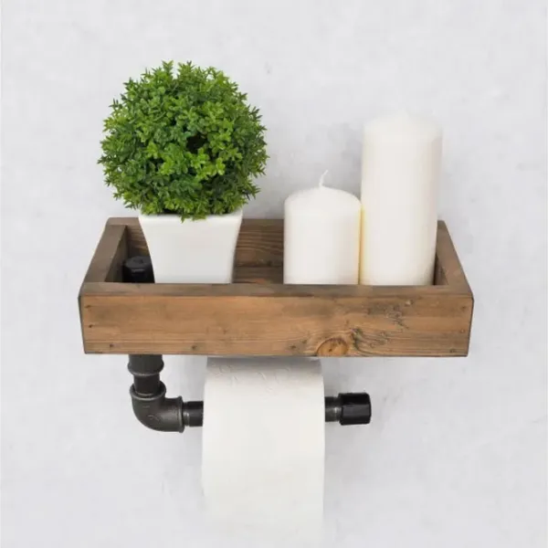 Raft pentru baie Trendy Boruraf117 Lemn / Nuc photo 2