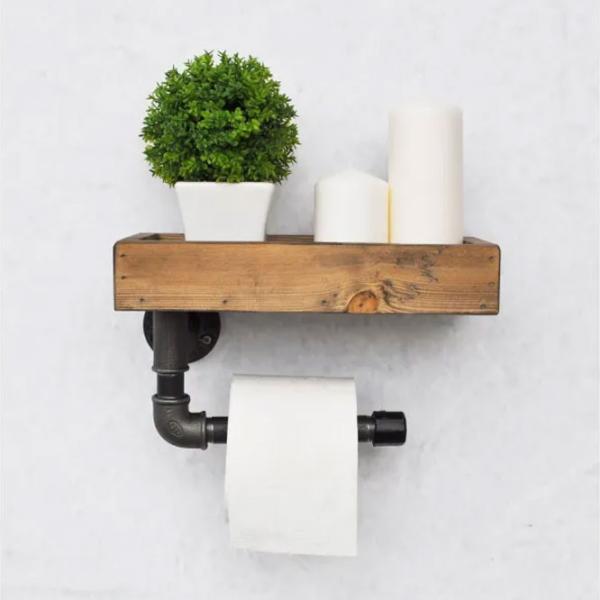 Raft pentru baie Trendy Boruraf117 Lemn / Nuc photo 3