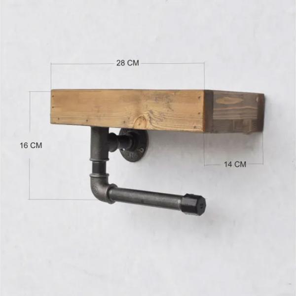 Raft pentru baie Trendy Boruraf117 Lemn / Nuc photo 8