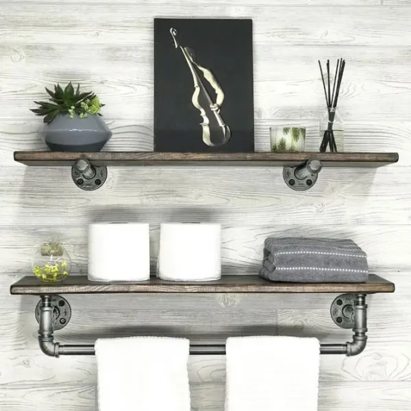 Полка для ванной Trendy Boruraf113 Дерево / Орех photo 2