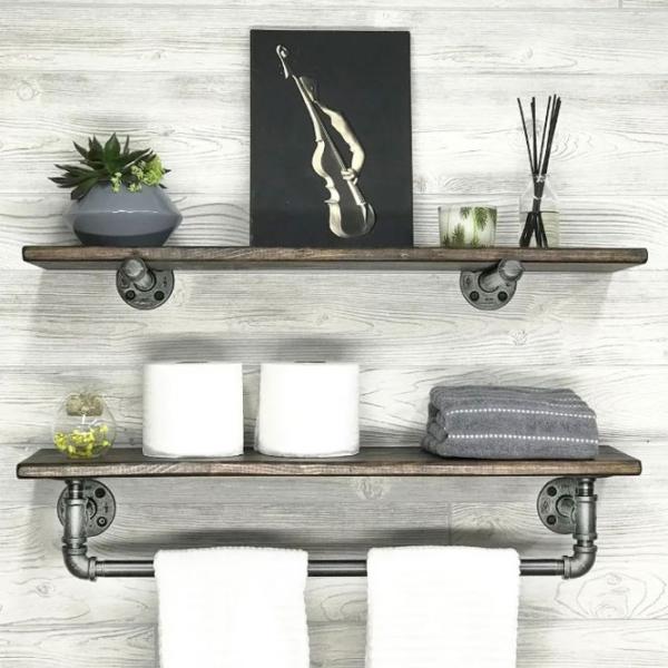 Полка для ванной Trendy Boruraf113 Дерево / Орех photo 2