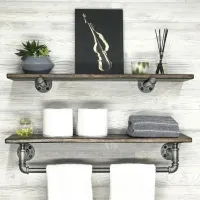 Raft pentru baie Trendy Boruraf113 Lemn / Nuc photo 2