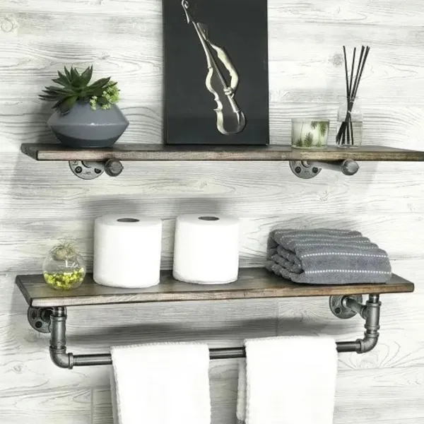 Полка для ванной Trendy Boruraf113 Дерево / Орех photo 4