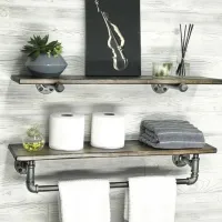 Raft pentru baie Trendy Boruraf113 Lemn / Nuc photo 4
