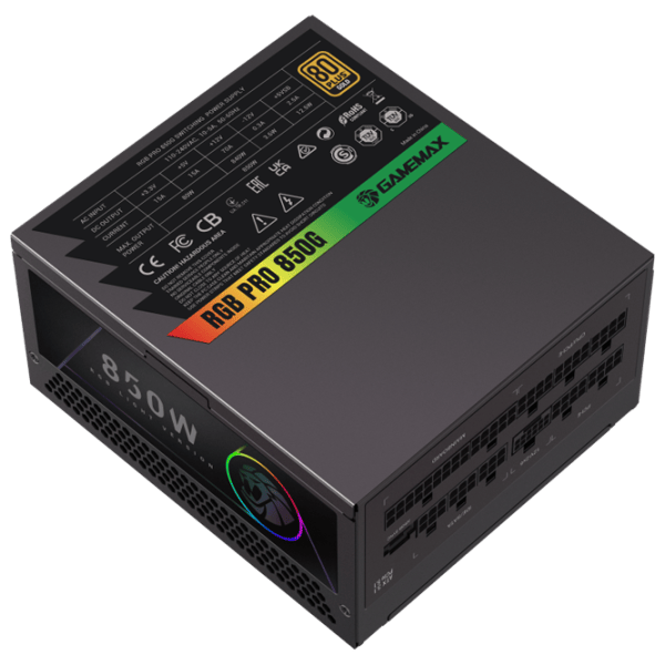Sursă de alimentare Gamemax RGB PRO 850G 80+ Gold / 850 W photo 9