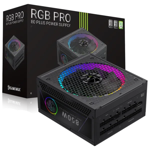 Sursă de alimentare Gamemax RGB PRO 850G 80+ Gold / 850 W photo 10