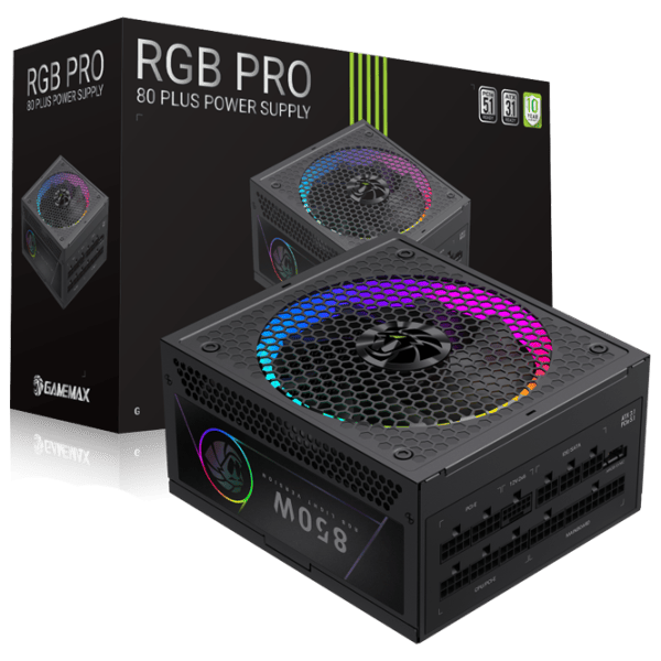 Sursă de alimentare Gamemax RGB PRO 850G 80+ Gold / 850 W photo 10