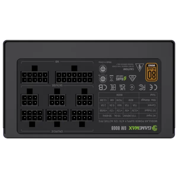 Sursă de alimentare Gamemax GM 800B 80+ Bronze / 800 W photo 7