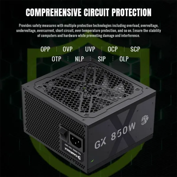 Sursă de alimentare Gamemax GX 850GF 80+ Gold / 850 W photo 7