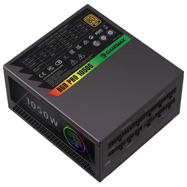 Sursă de alimentare Gamemax RGB PRO 1050G 80+ Gold / 1050 W photo 2