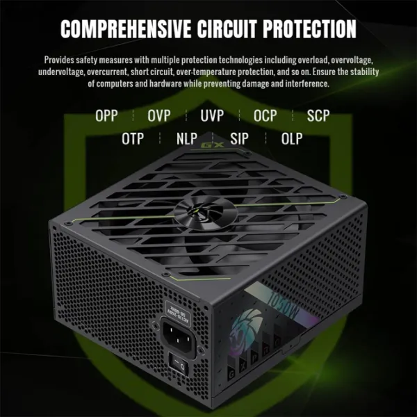 Sursă de alimentare Gamemax GX PRO 1050G 80+ Gold / 1050 W photo 8