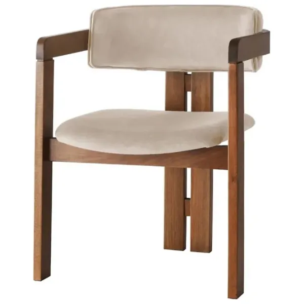 Scaun de bucătărie Trendy CO - 013 Stofă/ Beige Walnut photo 1