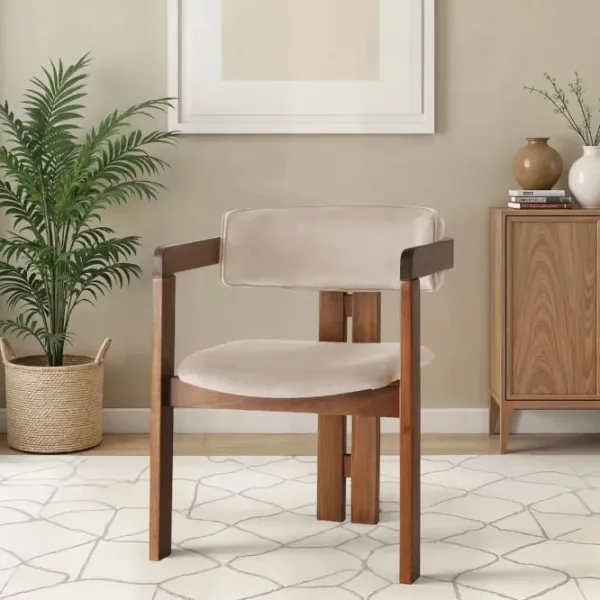 Scaun de bucătărie Trendy CO - 013 Stofă/ Beige Walnut photo 3