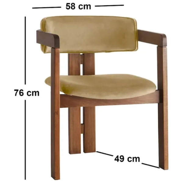 Scaun de bucătărie Trendy CO - 027 Stofă/ Taupe Brown photo 4
