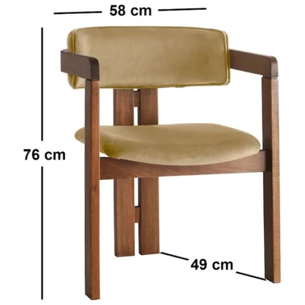 Scaun de bucătărie Trendy CO - 027 Stofă/ Taupe Brown photo 4