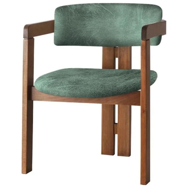 Scaun de bucătărie Trendy CO - 031 Stofă/ Green Nuc photo 1