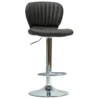 Scaun de bar AG Boca Piele artificială / Metal / Black
