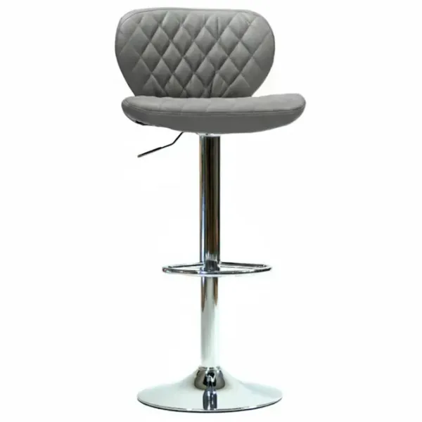 Scaun de bar AG Dimand Piele artificială / Metal / Gray photo 1