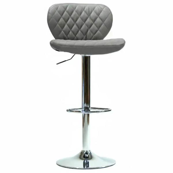 Scaun de bar AG Dimand Piele artificială / Metal / Gray photo 1