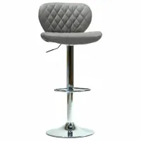 Scaun de bar AG Dimand Piele artificială / Metal / Gray