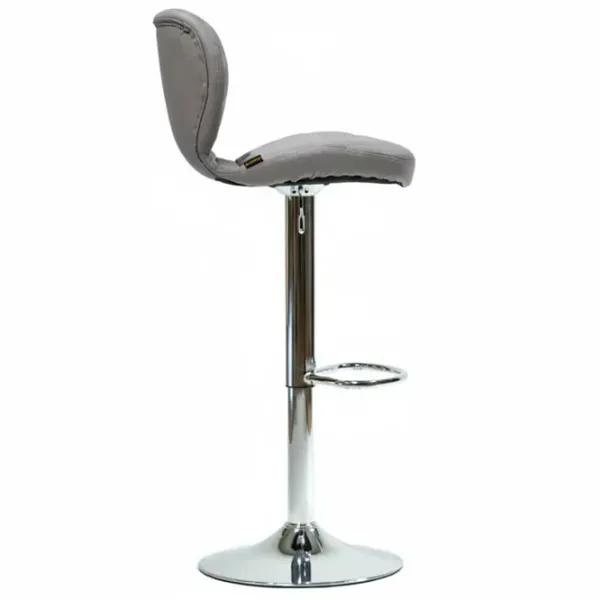 Scaun de bar AG Dimand Piele artificială / Metal / Gray photo 2