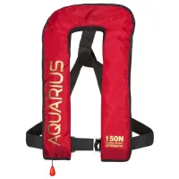 Vestă de siguranță Aquarius PNEUMATIC 150N  Red / pentru adulți
