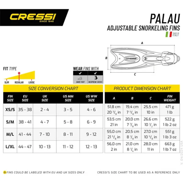 Labe înot Cressi Palau 44-47 /  photo 5