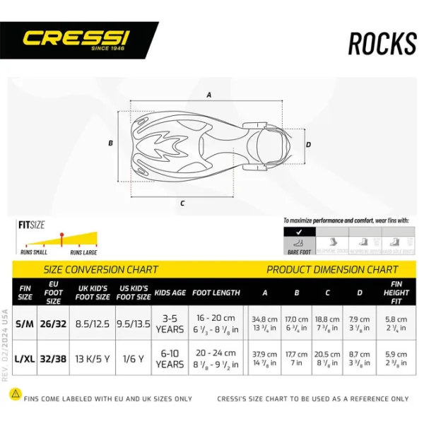 Labe înot Cressi Rocks Kid 26-32 /  photo 4