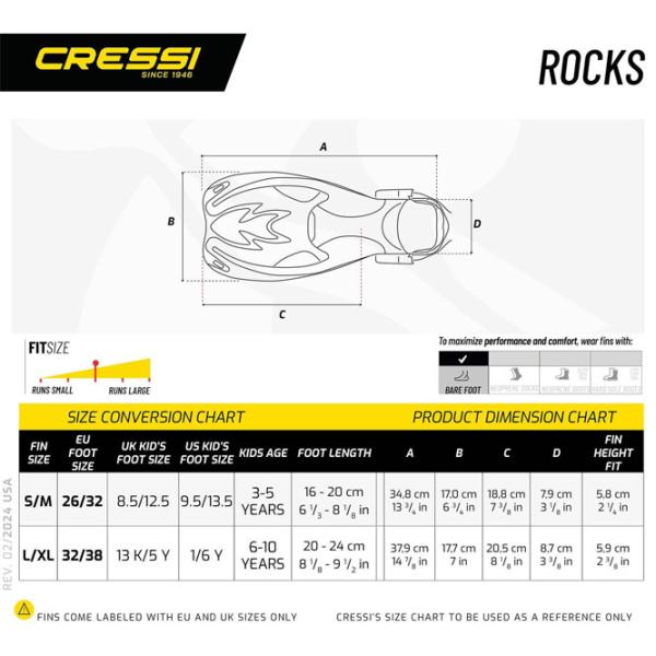 Labe înot Cressi Rocks Kid 26-32 /  photo 4