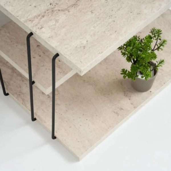 Masă consolă Trendy Lifon Travertine / Metal photo 5