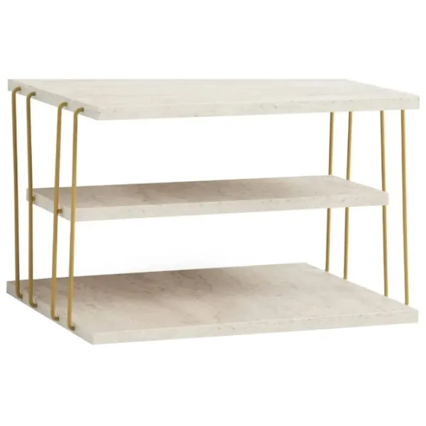 Masă consolă Trendy Lifon Travertine / Metal photo 1