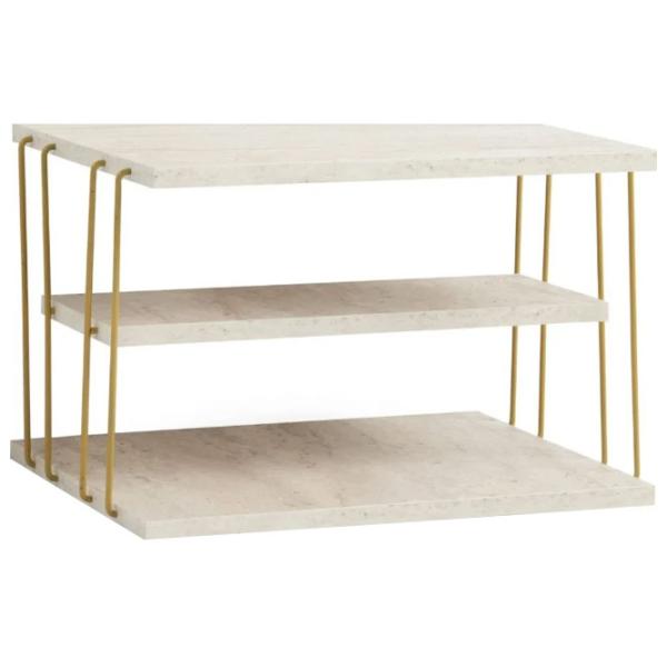 Masă consolă Trendy Lifon Travertine / Metal photo 1