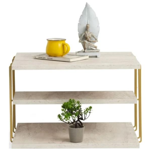 Masă consolă Trendy Lifon Travertine / Metal photo 3