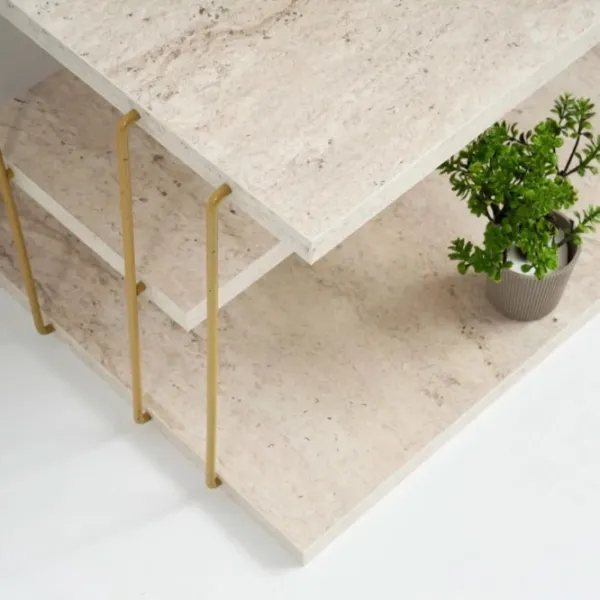 Masă consolă Trendy Lifon Travertine / Metal photo 4