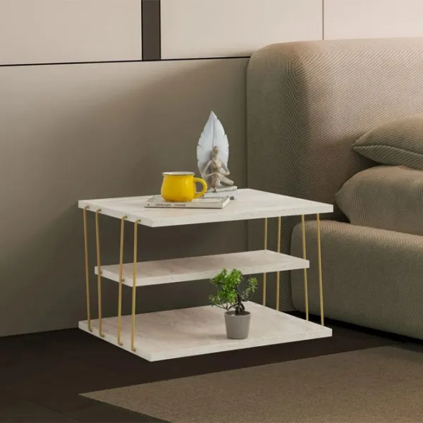 Masă consolă Trendy Lifon Travertine / Metal photo 5