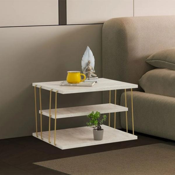 Masă consolă Trendy Lifon Travertine / Metal photo 5
