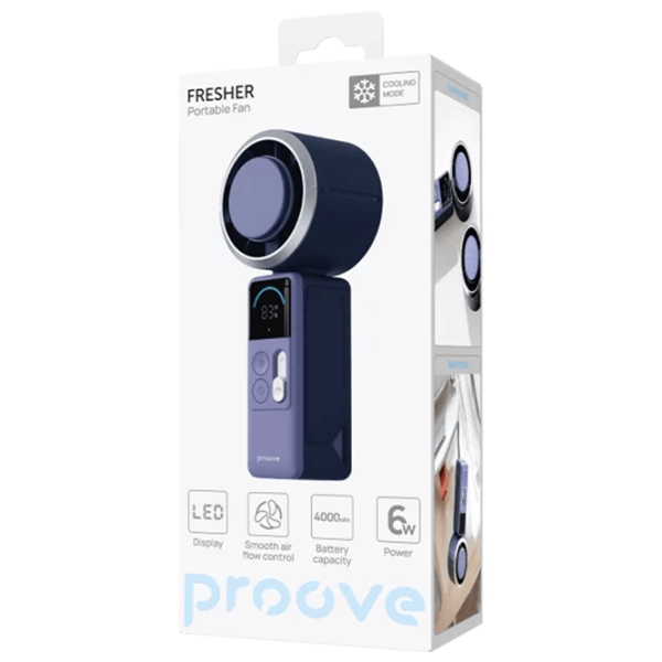 Ventilator Proove Fresher 6 W / Portabil / Blue photo 4