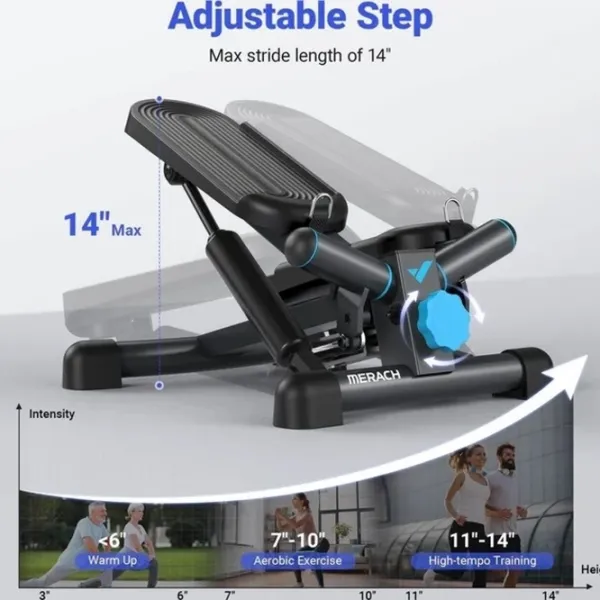 Stepper Merach MR-2354 150 kg / Black photo 10