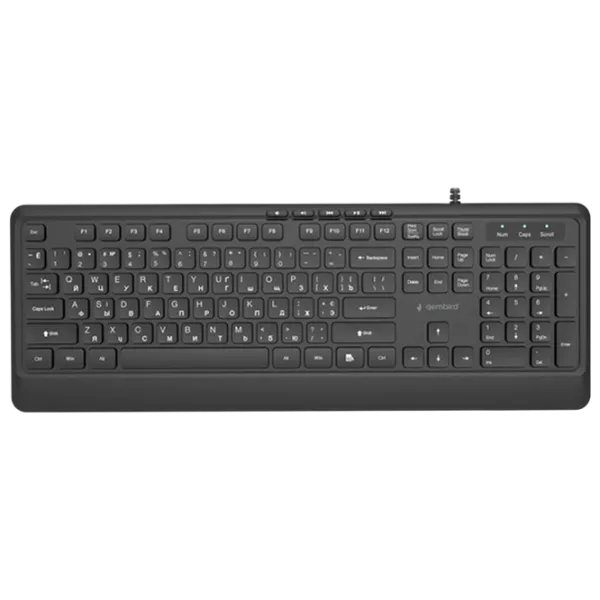 Tastatură Gembird KB-MCH-05-CYRL Cu fir / Black photo 1