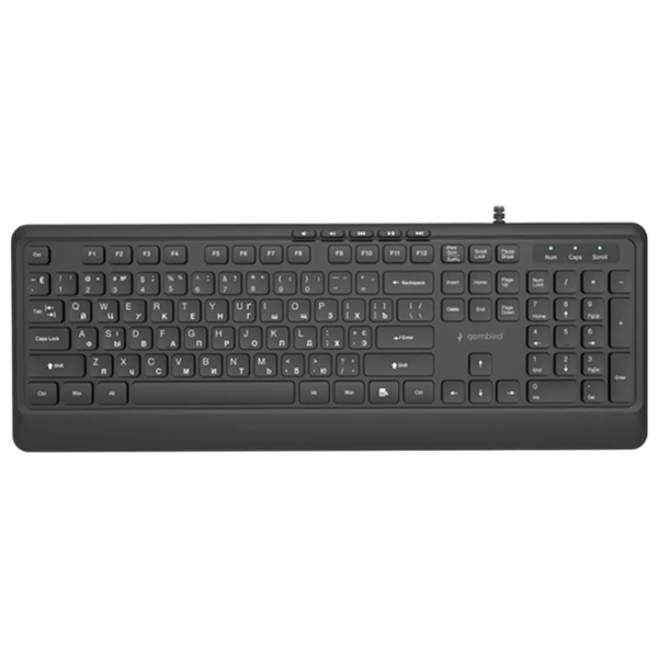 Tastatură Gembird KB-MCH-05-CYRL Cu fir / Black photo 1