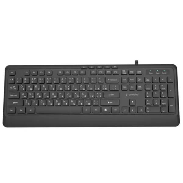 Tastatură Gembird KB-MCH-05-CYRL Cu fir / Black photo 2