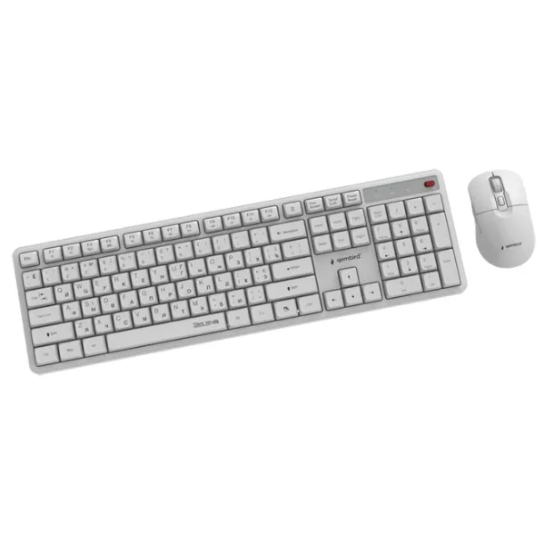 Клавиатура и Мышь Gembird Pro Business Беспроводные / Белый photo 2