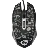 Mouse Gembird MUS-6B-GRAFIX-01 USB / Black photo 2